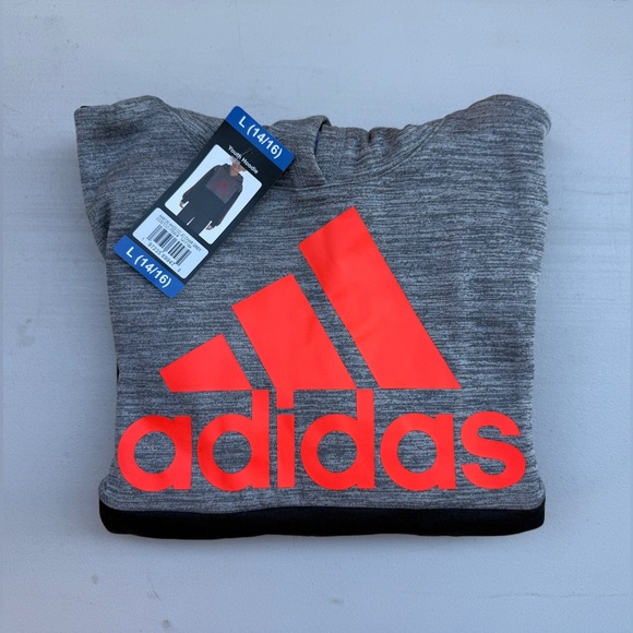 Adidas Boys Sweatshirt Hoodie. - Picture 2 of 4